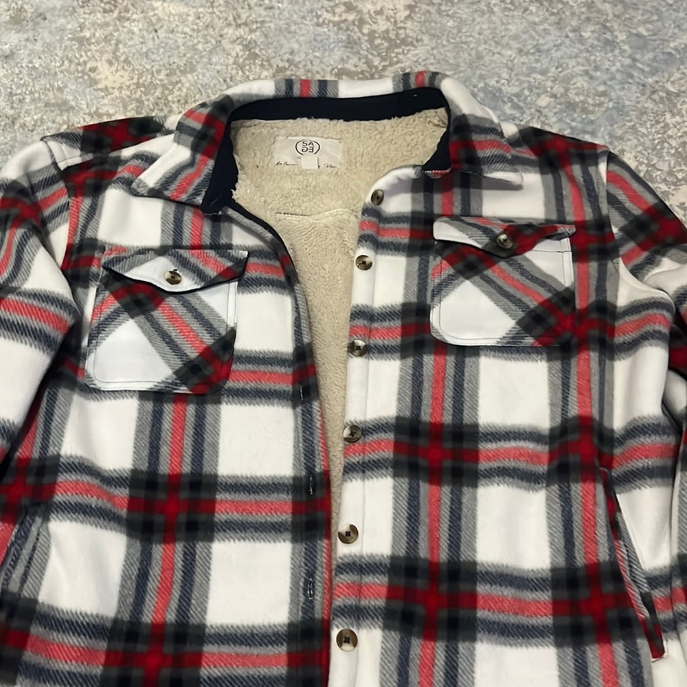 Red White and Blue Fleece Jacket